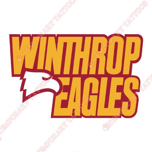 Winthrop Eagles Customize Temporary Tattoos Stickers NO.7011